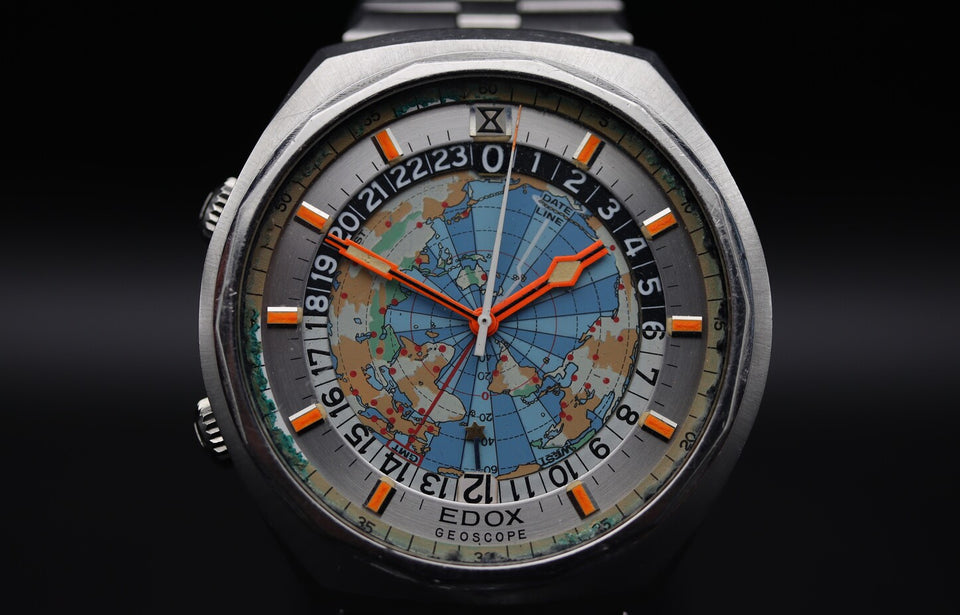 EDOX | GEOSCOPE WORLD CLOCK 1970s