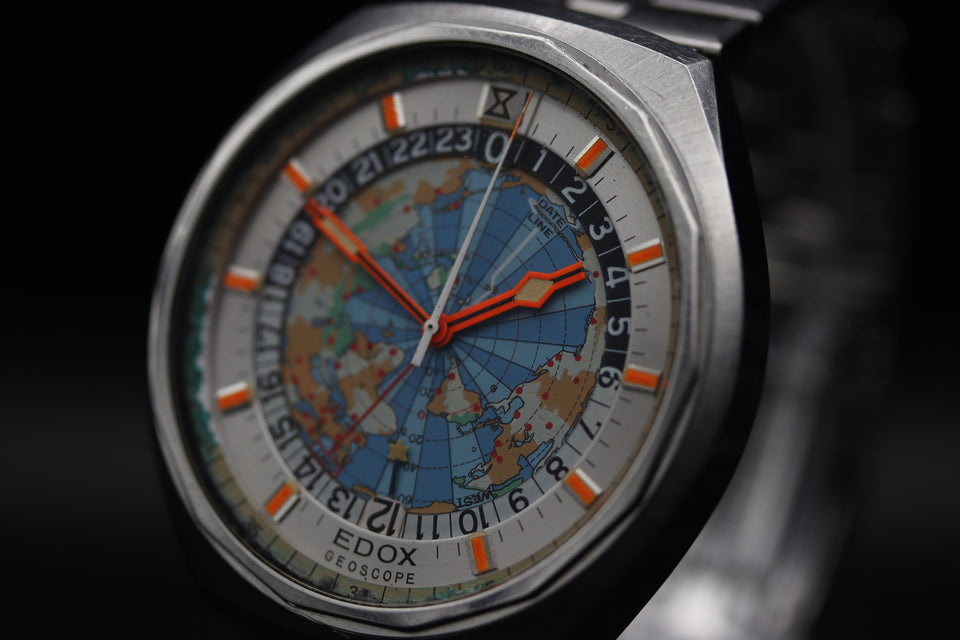 EDOX | GEOSCOPE WORLD CLOCK 1970s