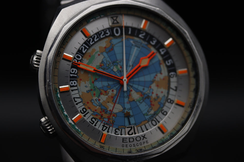 EDOX | GEOSCOPE WORLD CLOCK 1970s