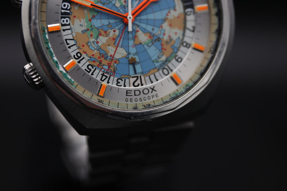 EDOX | GEOSCOPE WORLD CLOCK 1970s