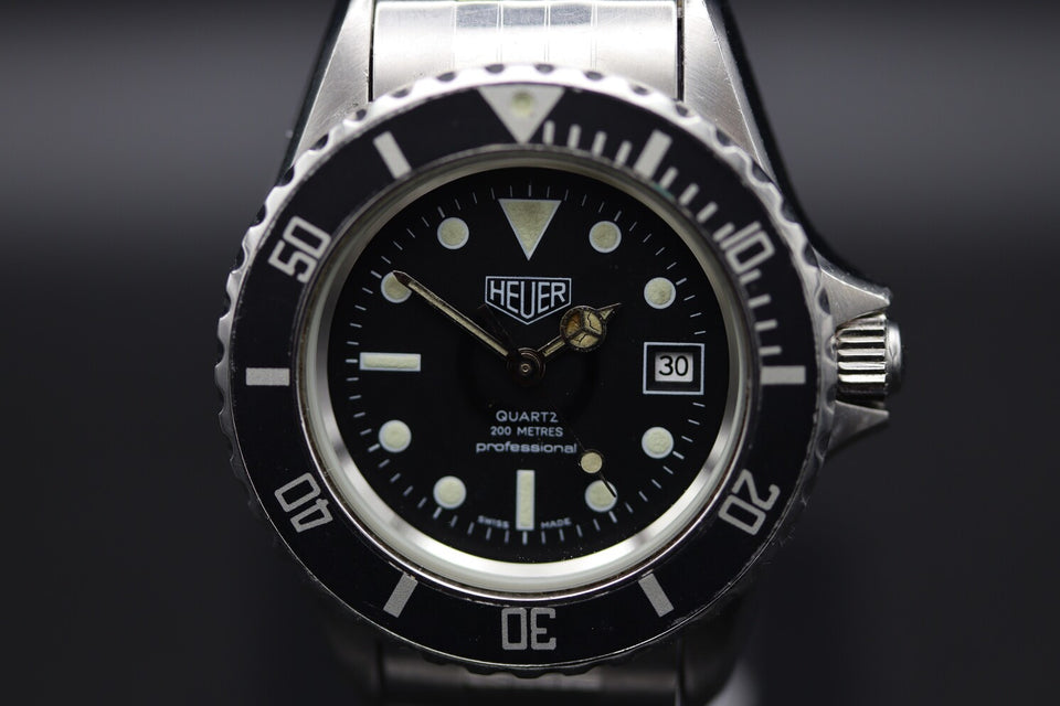 HEUER | PROFESSIONAL DIVER DATE SCHWARZ 1980s