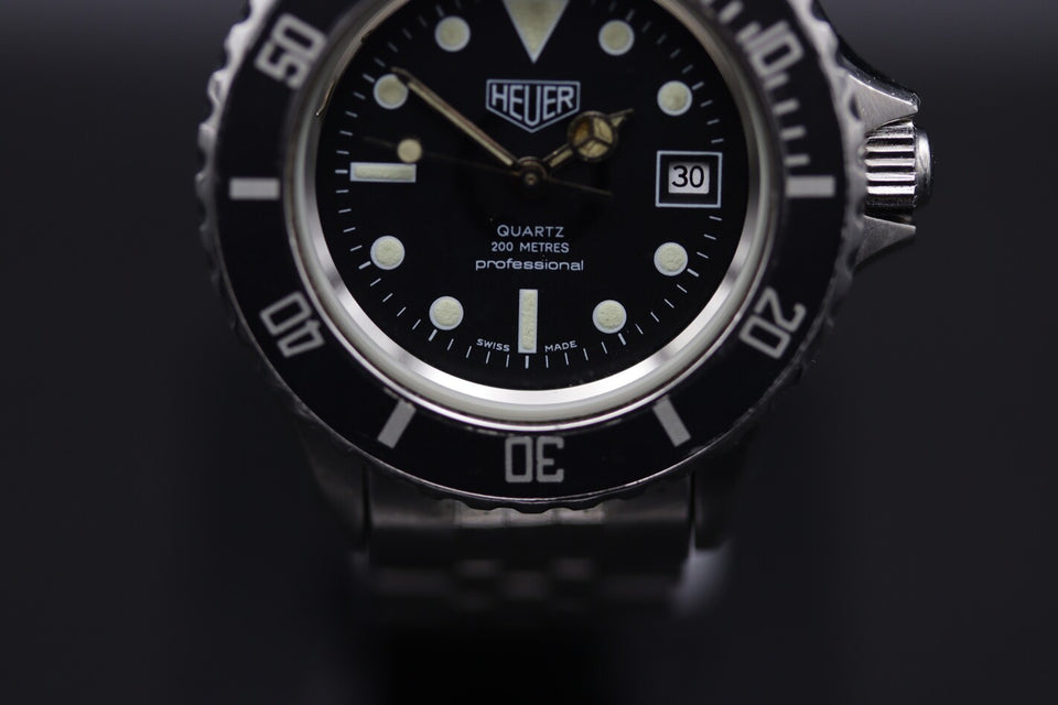 HEUER | PROFESSIONAL DIVER DATE SCHWARZ 1980s