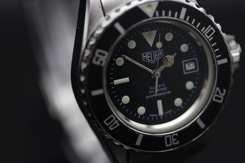 HEUER | PROFESSIONAL DIVER DATE SCHWARZ 1980s