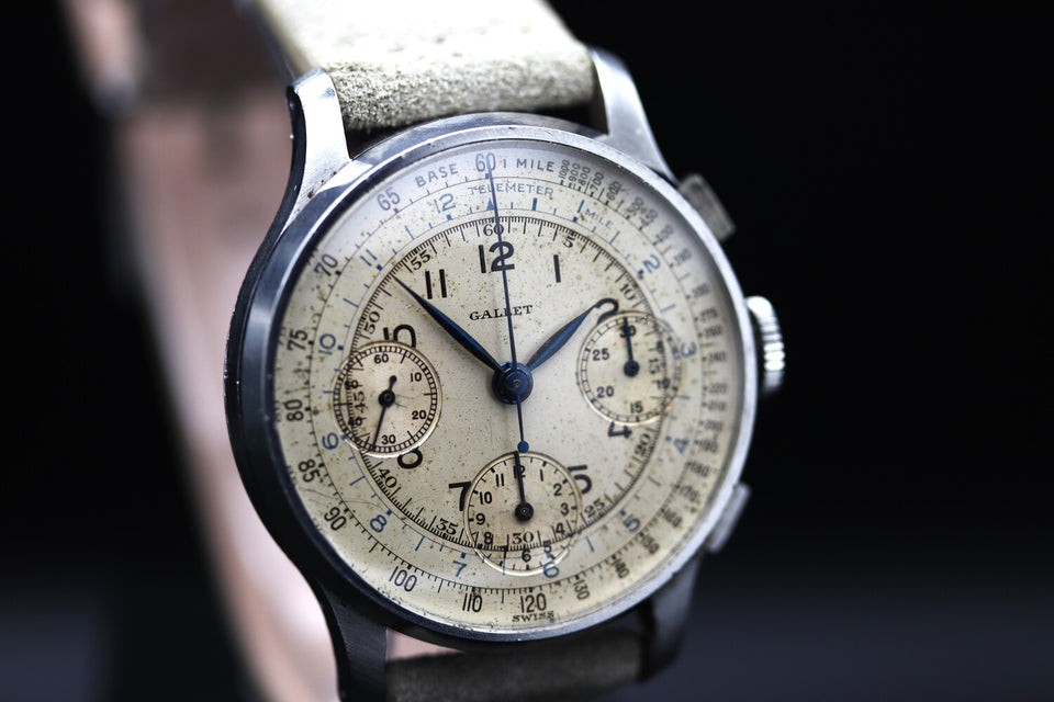 Gallet - Multichron 12 Vintage Chronograph 1940s