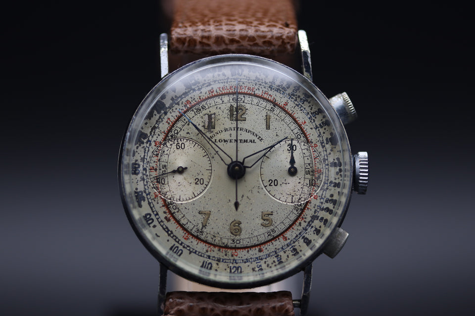 LOWENTHAL CHRONOGRAPH | MONO RATTRAPANTE OVERSIZE 1938