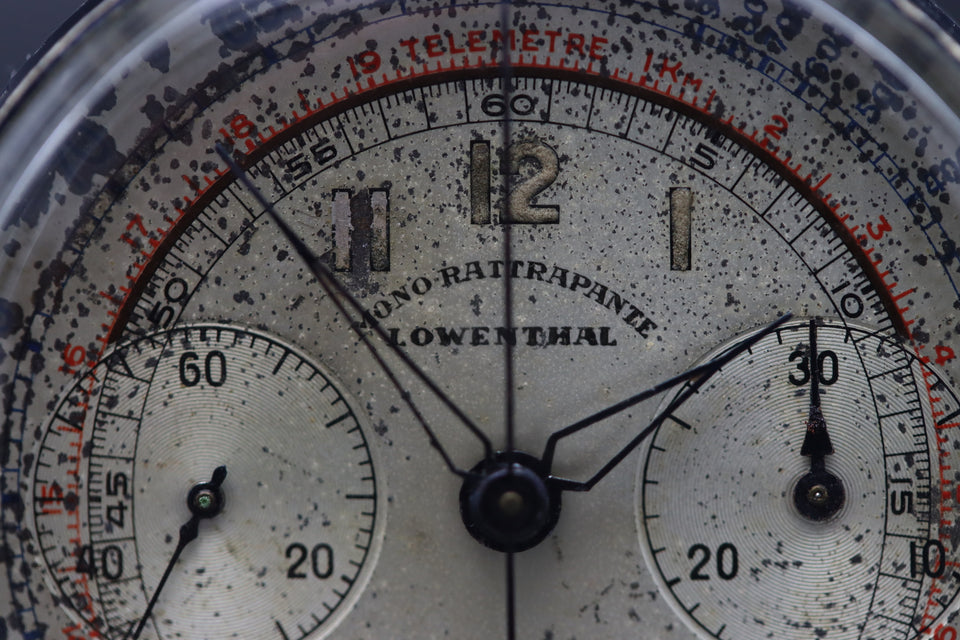 LOWENTHAL CHRONOGRAPH | MONO RATTRAPANTE OVERSIZE 1938