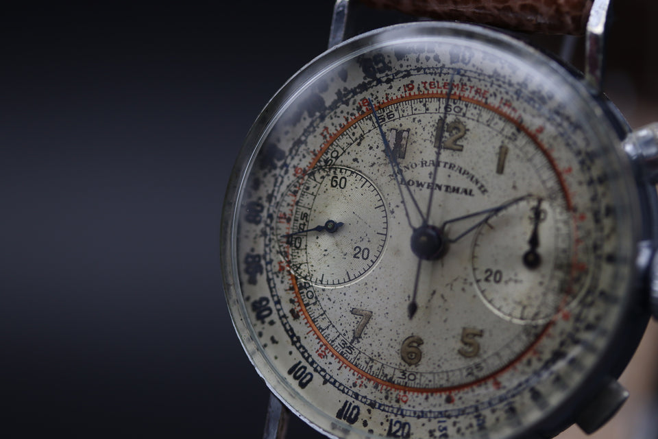 LOWENTHAL CHRONOGRAPH | MONO RATTRAPANTE OVERSIZE 1938